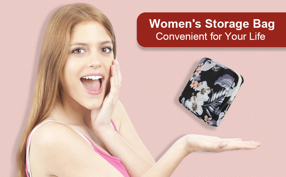 Desing Wish Sanitary Pad Storage Bag Portable Period Bag