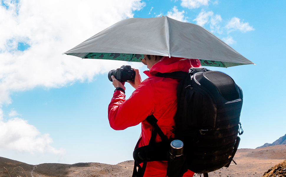 massmall Umbrella Hat 27" Elastic headband Umbrella Hats
