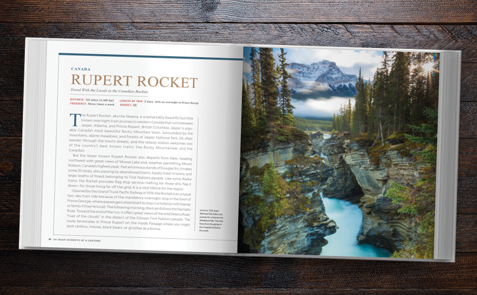 book spread about the Rupert Rocket