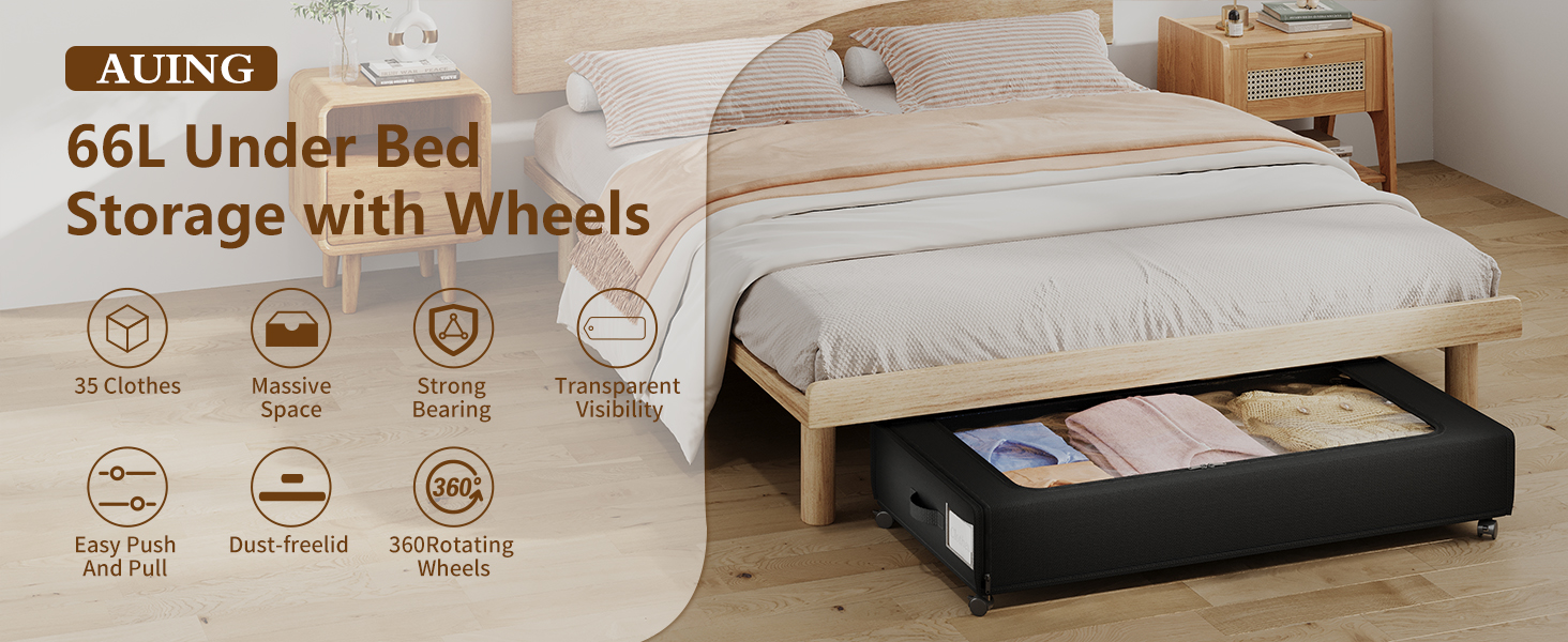under bed rolling storage
