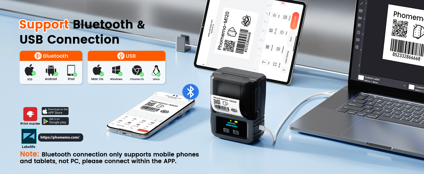 sticker maker machine thermal label printer label maker for small business