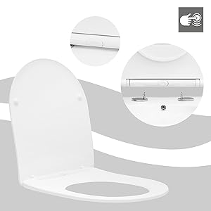 LuxeBath Wand WC Spülrandlos Weiß Tiefspüler Keramik Hänge WC Toilette ohne Spülrand Kloschüssel