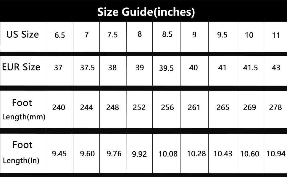 size charts