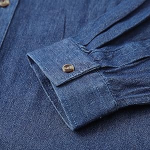 Men's Denim Shirt, Fall Clothes, Washed Treatment, Long Sleeve Shirt, Western Style, Cotton Top, Cool, Work Shirt, Casual Clothing, Stylish, Street Style, Slim Fit
