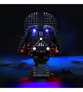 BRICKSHINING LED Lighting Compatible with Lego Darth Vader Helmet 75304, Light Kit Compatible wit...