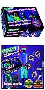 Black lights for glow party UV light for glow in the dark party blacklight strips for neon glow room