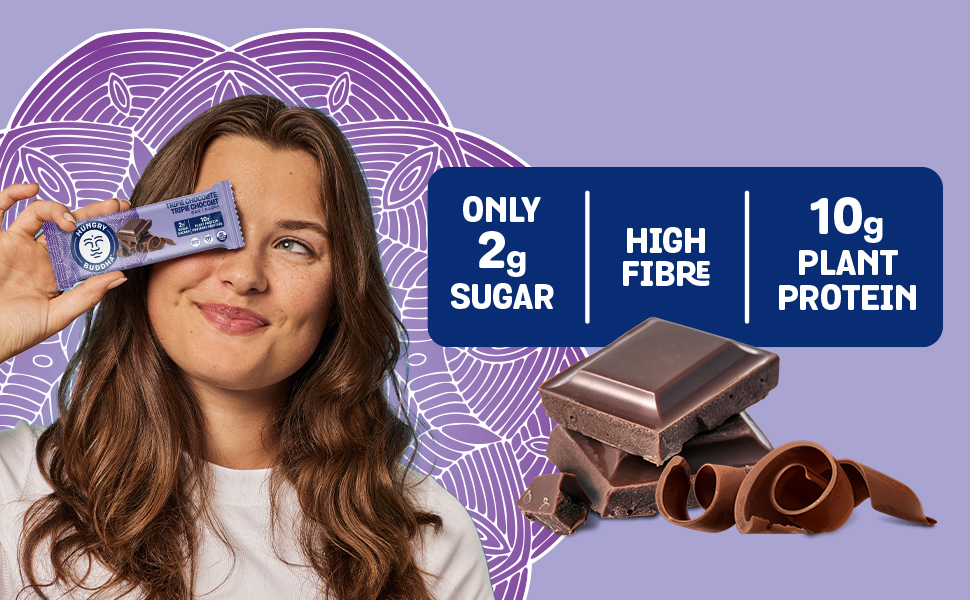 HUNGRY BUDDHA Bars Plant Based Protein Bars Vegan Nutrition Bars