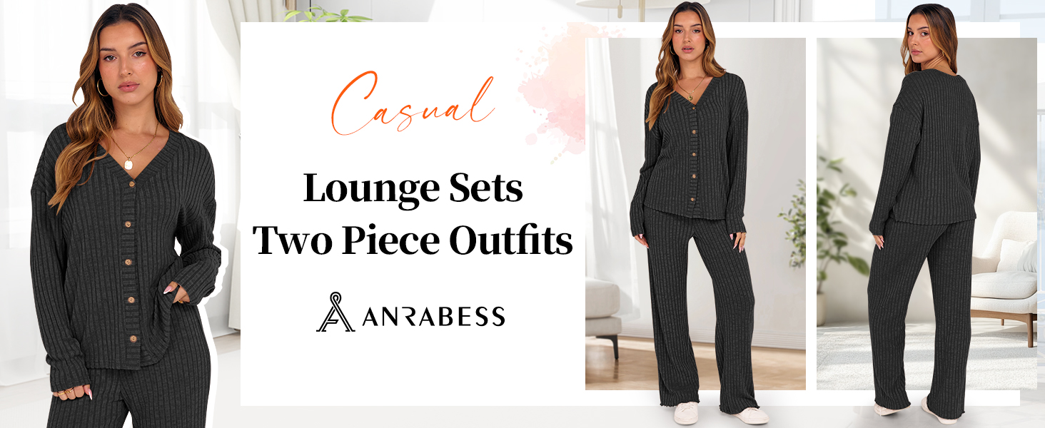 2 Piece Lounge Pajamas Sets