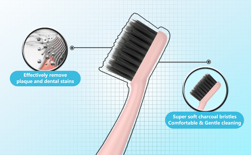 Replacement Toothbrush Heads for Burst Electric Toothbrush Adults with Dust Cover