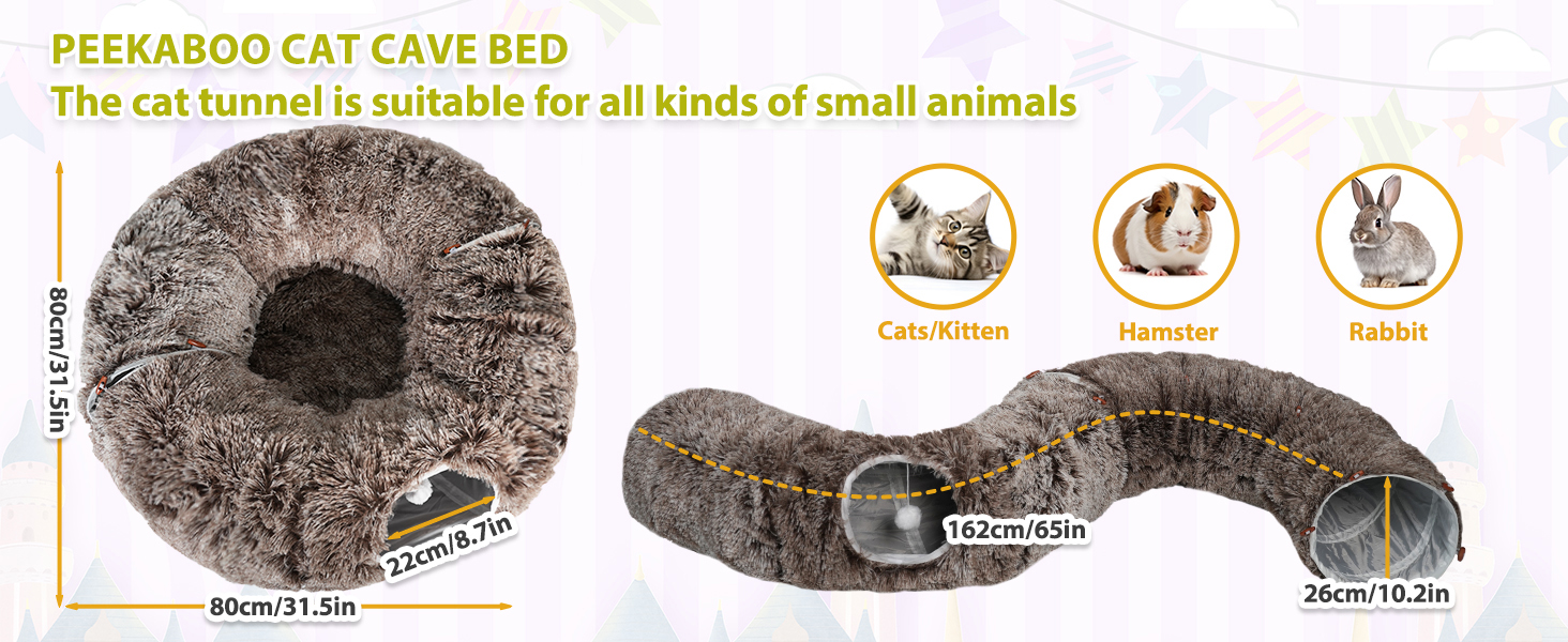 cat donut tunnel