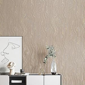Gold Stripe Peel and Stick Wallpaper