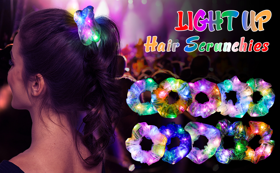 glow in the dark hair accessories