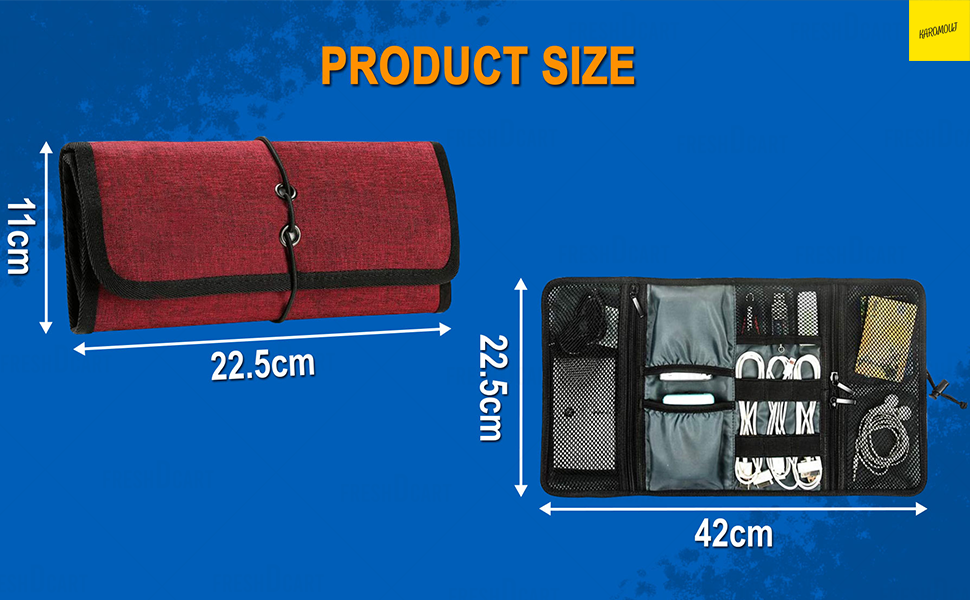 Karomouj KMA424 Multipurpose Travel Organizer Bag Gadgets Storage Case