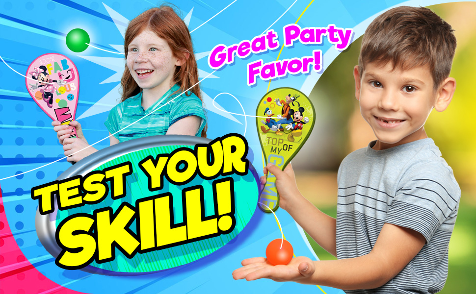 Disney Paddle Ball with String (3 Units Assorted) Mickey