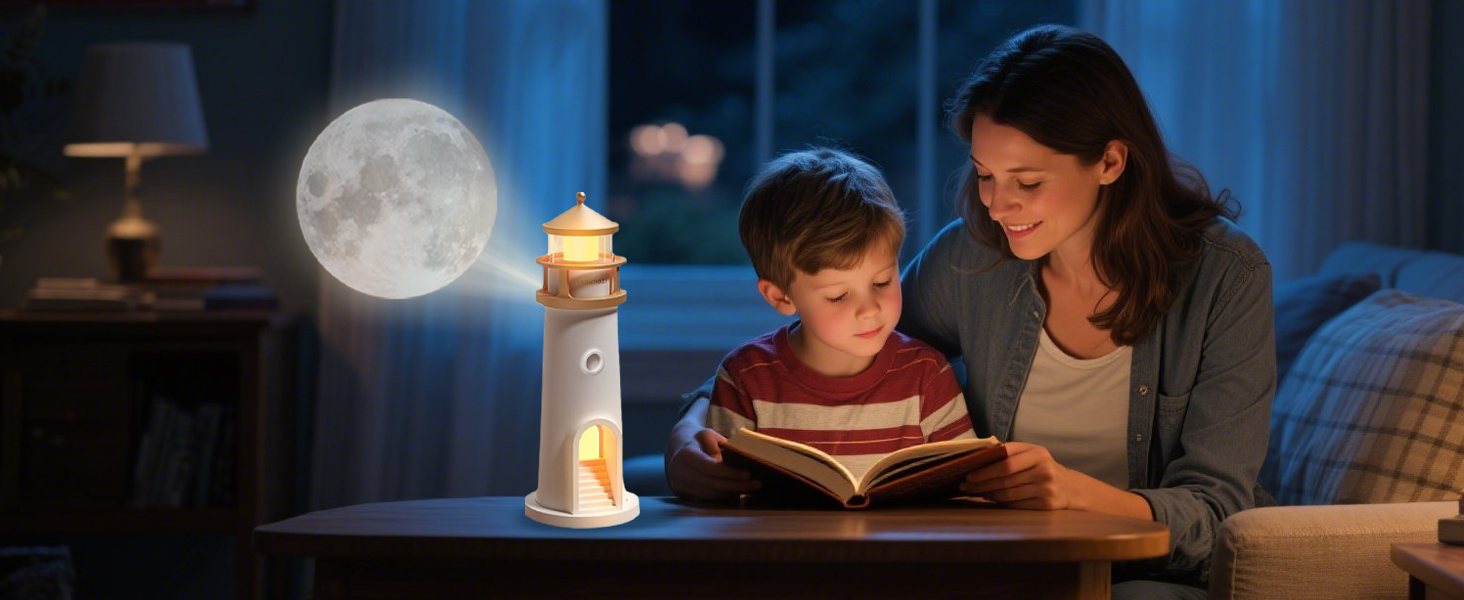 Lighthouse Moon Projector