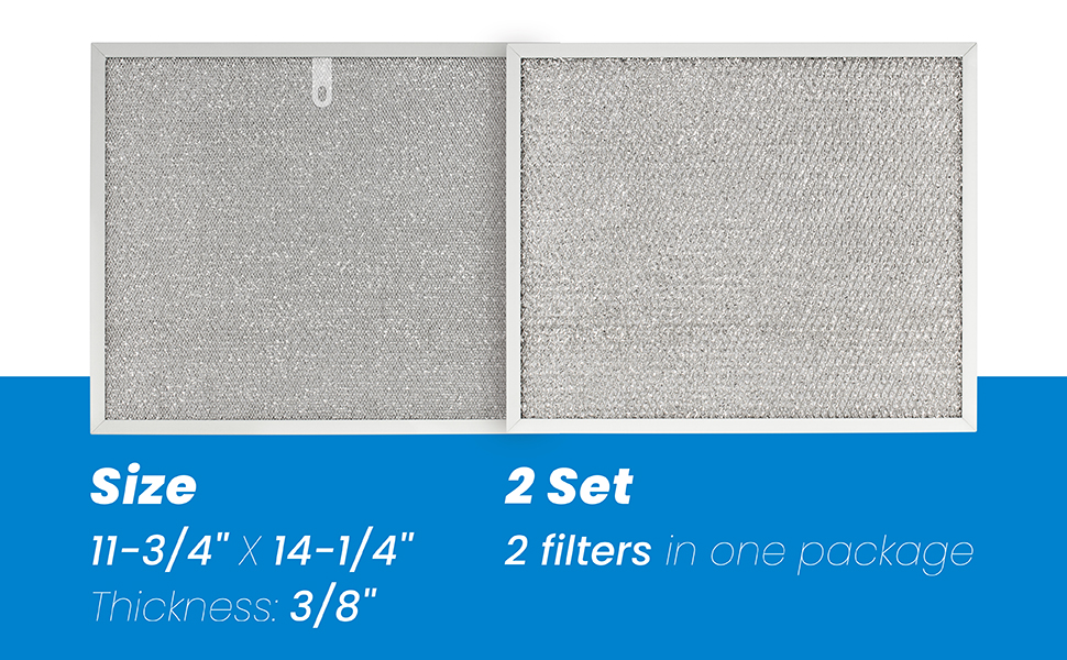 Range Hood Filter Compatible with NuTone Allure WS1 QS2