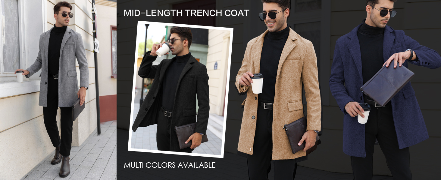 long pea coats for men 