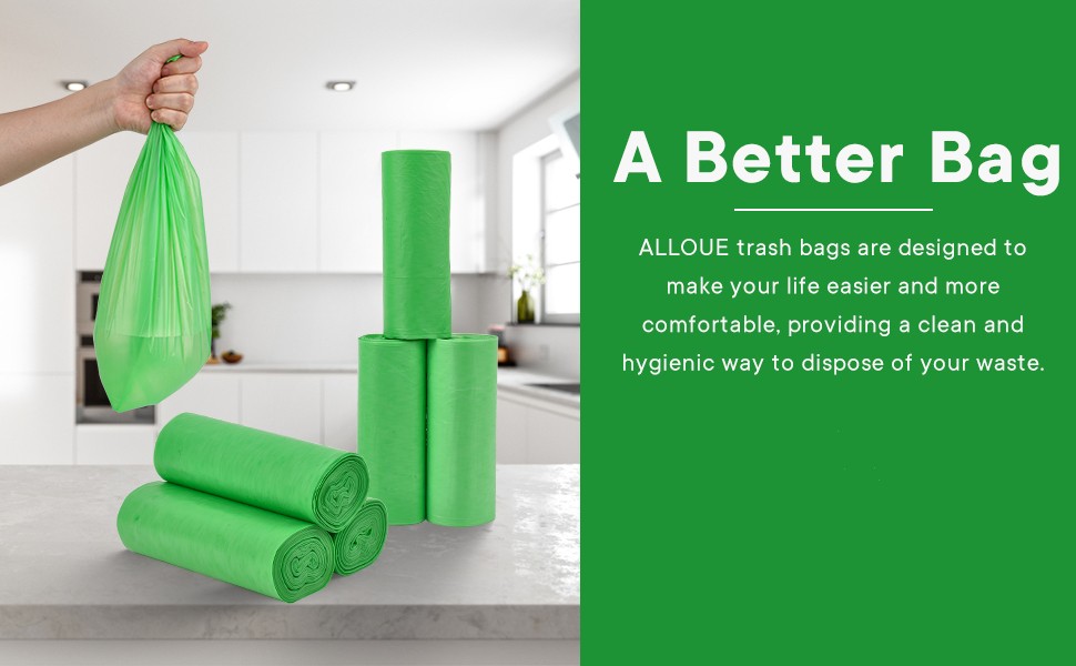 Strong 2.6 Gallon Trash Bags 100 Count Unscented