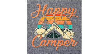 Happy Camper Shirts Camping Shirts for Women Funny Camping Shirts with Sayings Cute Graphic Tee