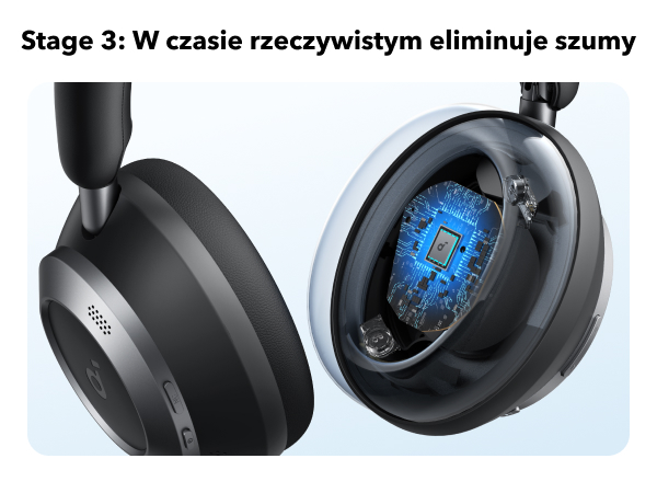 soundcore Space One Pro firmy Anker, adaptacyjne słuchawki z
