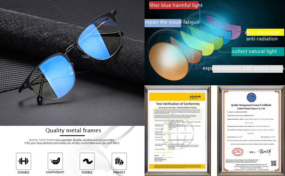 blue light reading glasses women