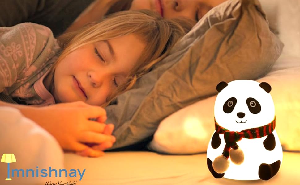 Silicone Panda Lamp Night Lights Cute Gifts Baby room decor