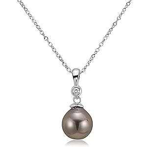 pendant adjustable chain drop pearl necklace