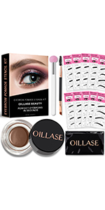 eyebrow stamp stencil kit
