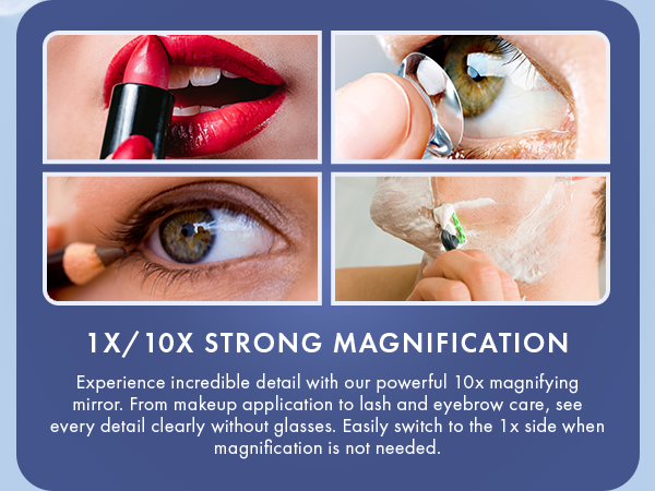 magnification table desk tabletop 3x 5x x3 x5 cosmetic desktop large big close up bathroom beauty 