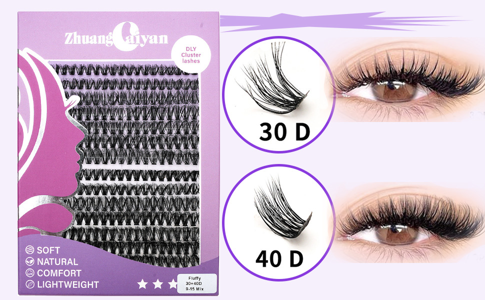 30D 40D MIX lashes cluster