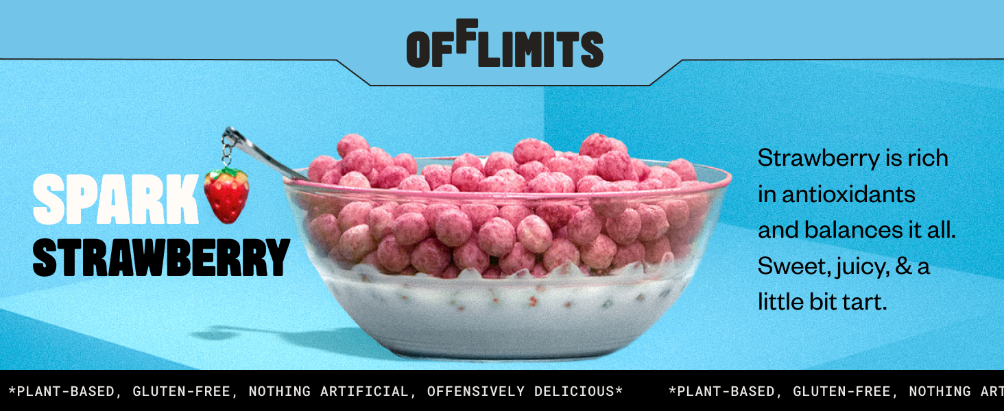 OffLimits Spark Strawberry Cereal, 7.5 Ounce (Pack of 2