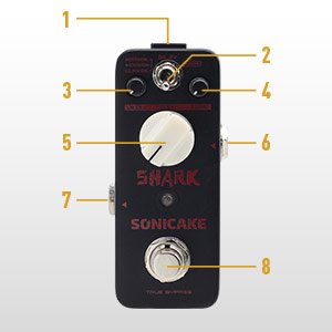 Shark エフェクター Sonicake Shark ディストーションギターエフェクター