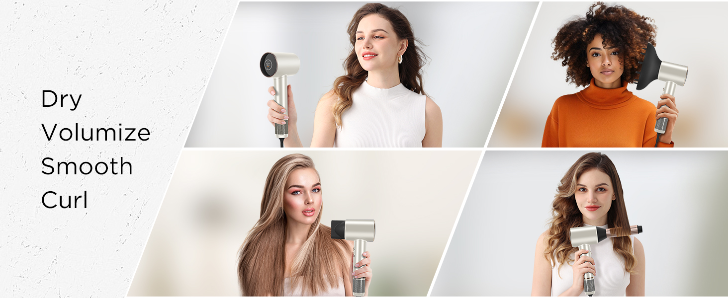 Four Magnetic Attachments for Versatile Styling