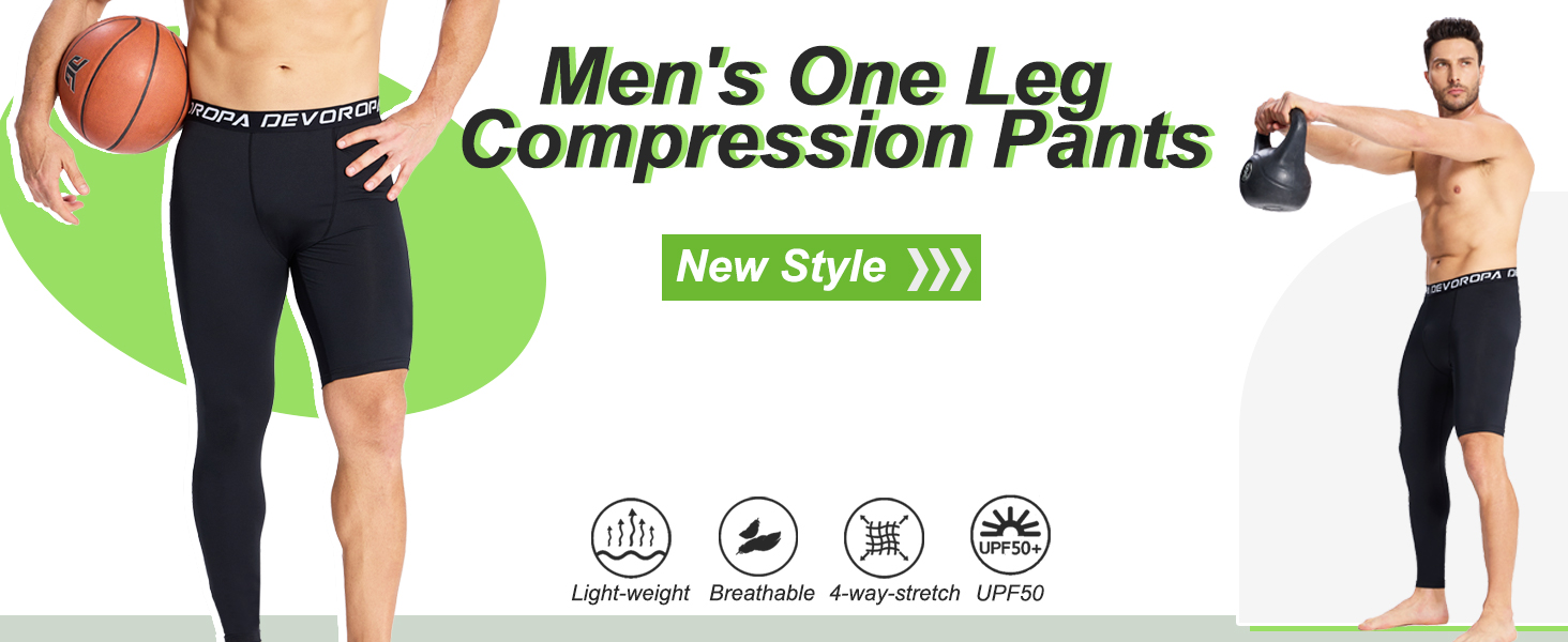 one leg compression pants
