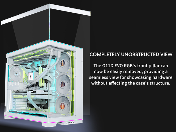 Lian Li リアンリー O11D EVO RGB White Lian Li O11D EVO RGB Computer Case Medium in White - O11DERGBW