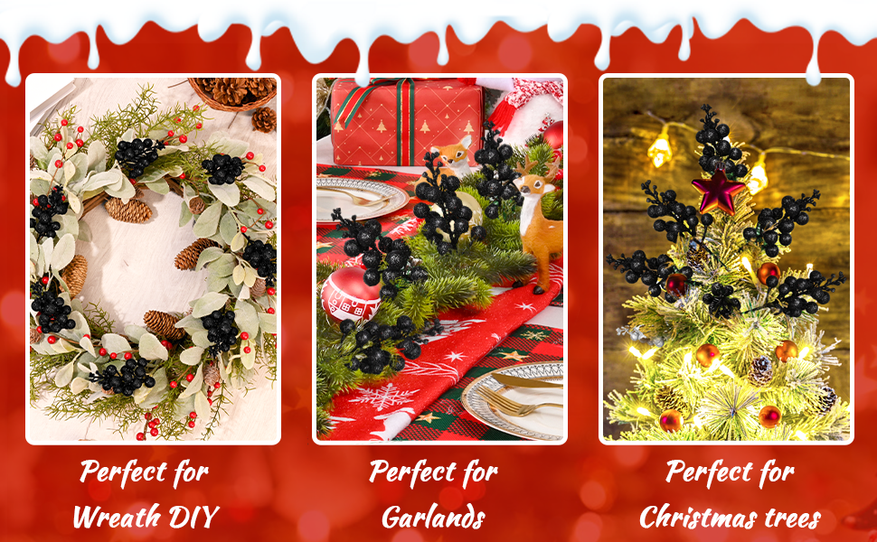 Waipfaru 18 Pack Christmas Tree Picks, 8 Inches Christmas