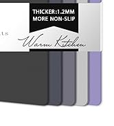 Plastic Cutting Boards for Kitchen, WK Flexible Cutting Board Set of 10, Non Slip Cutting Mats wi...