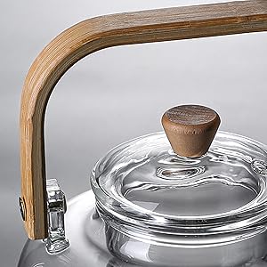 tetera de vidrio tetera tetera de vidrio hervidor de agua estufa