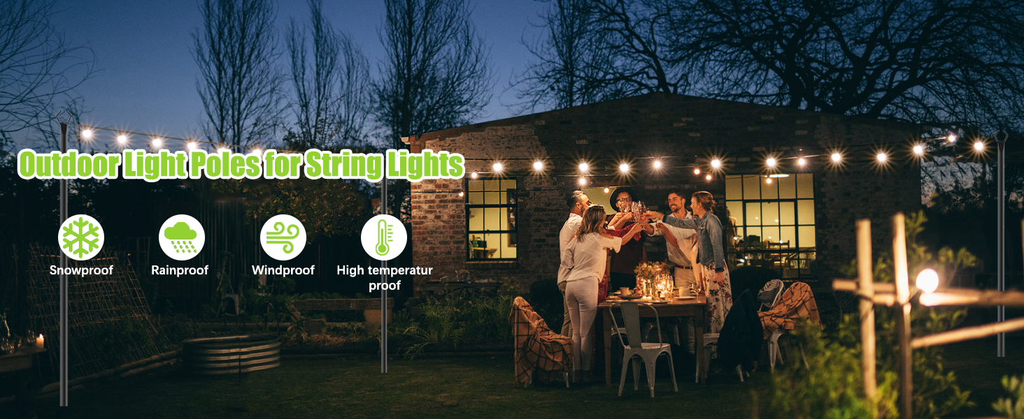 String Light Poles