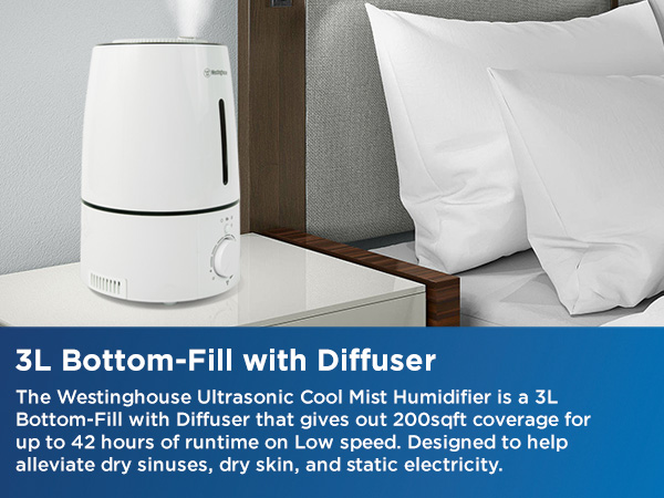 Amazon.com: Westinghouse Ultrasonic Cool Mist Adjustable