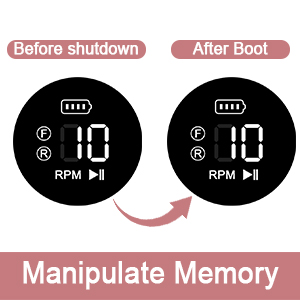Nail drill with RPM memory