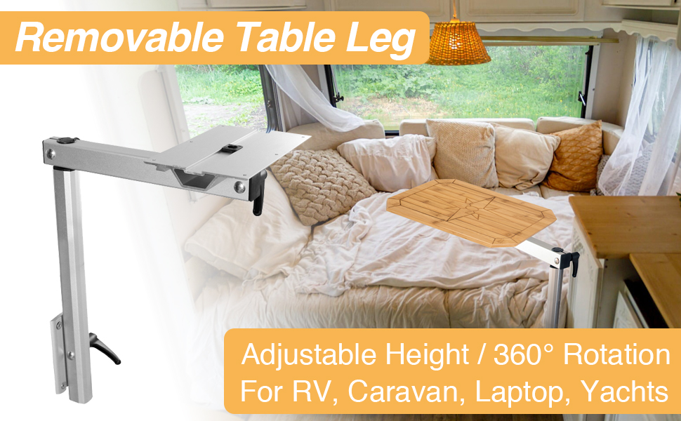 Goyappin Removable Table Leg RV Accessories Laptop Table