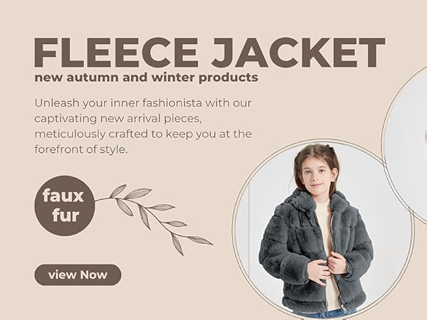 Amazon.com: Giolshon 2024 Girls Black Winter Coat Faux Fur