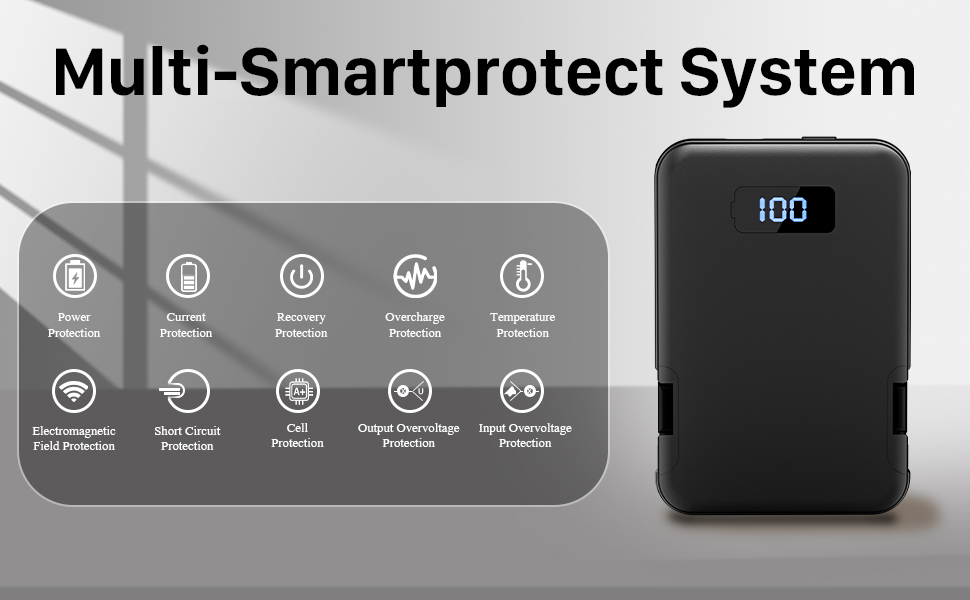 portable charger built in cables