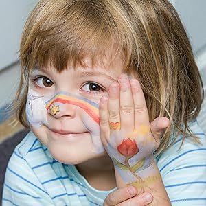 Face and Body Painting nice girl