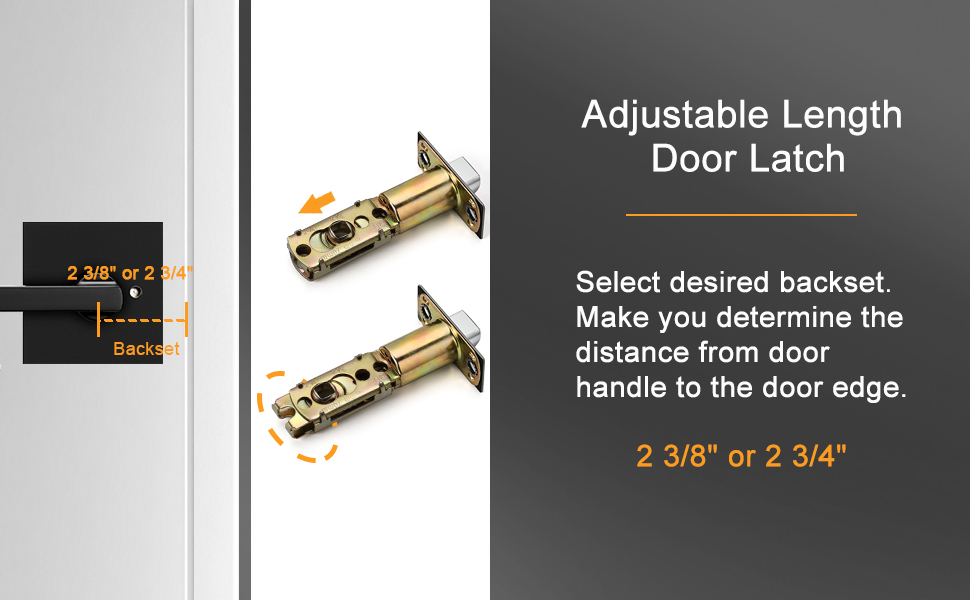 goldenwarm Black Interior Door Handles, Matte Black Door Handle