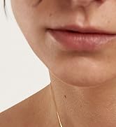 TLY Gold Necklace for Women 14k Gold Plated Non Tarnish Dainty Gemstone Crystal Oval Pendant Neck...