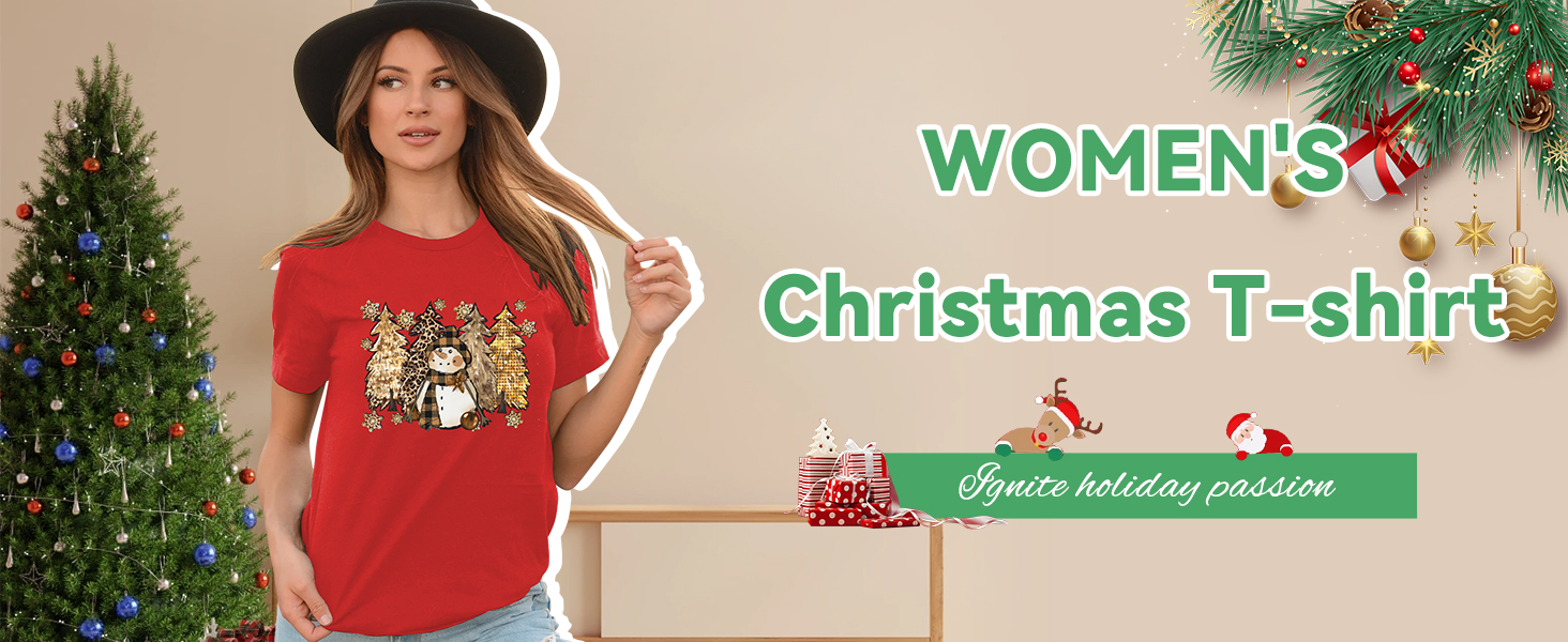 Christmas Snowman Tree Graphic Tshirt