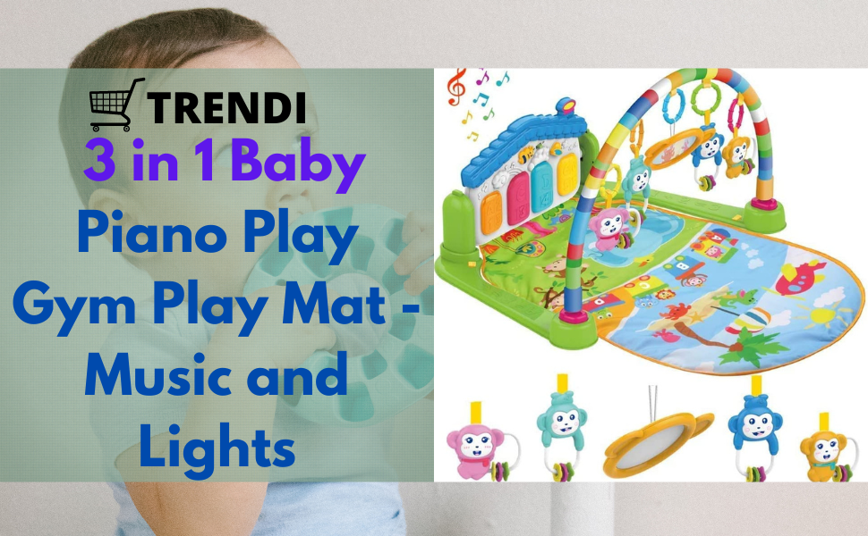 Piano with colors light for baby , baby mat with piano , playing mat for baby
