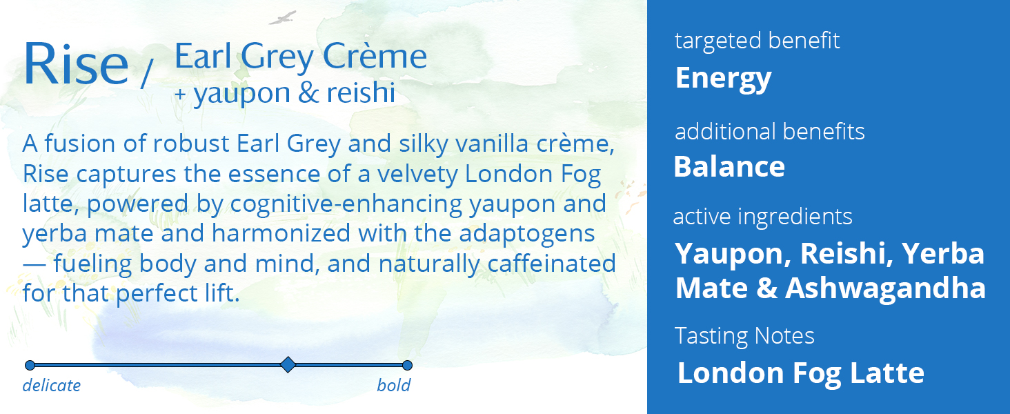 Rise Earl Grey Reishi Mushroom Coffee Substitute